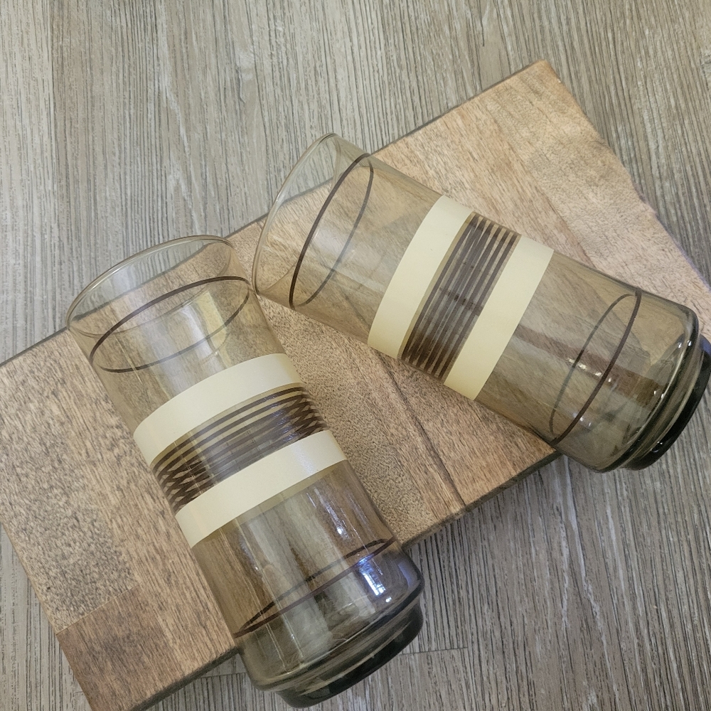 2 MCM Libbey Glass Tumblers